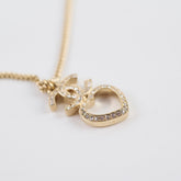 Chanel Strass Heart Necklace 2023